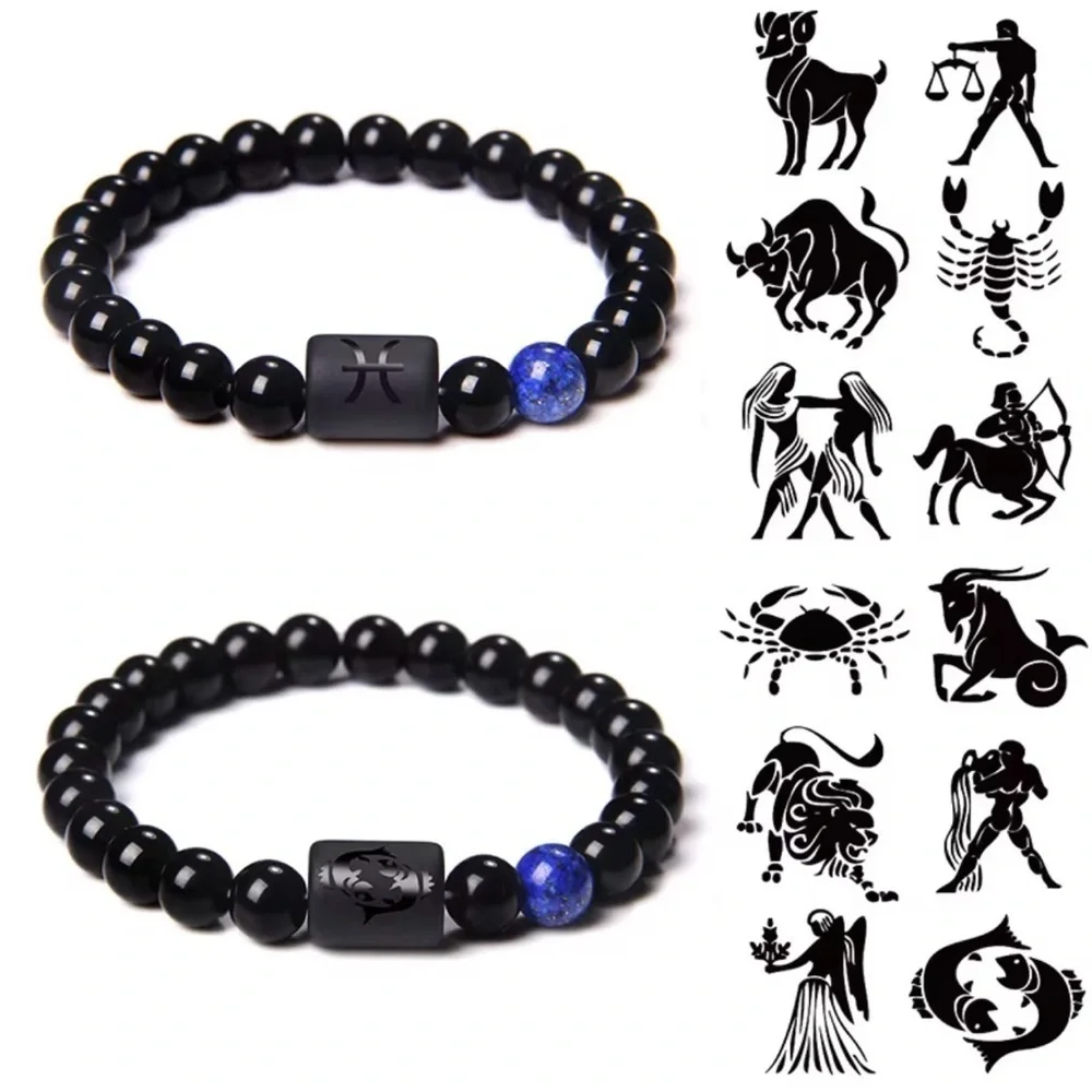 PISCES Beaded Bracelet 8mm Beads